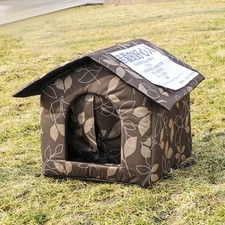 Cat House Waterproof Outdoor Winter Warm Pet Cat Cave Sleeping Beds Tent Home
