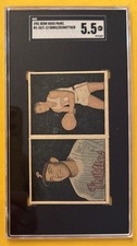 1951 Berk Ross Doubles #1-10 Del Ennis, #1-12 Dick Schnittker - SGC 5.5 EX+