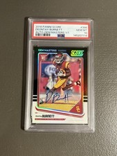 2018 Score Rookie Deontay Burnett #386 Signatures 1/1 Black Autograph PSA 10 USC
