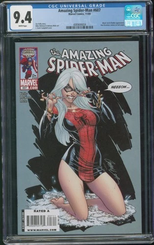 Amazing Spider-Man # 607 CGC 9.4 2009  J Scott Campbell