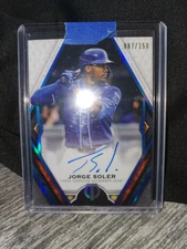 Jorge Soler 2021 Topps Tribute Autographs Blue /150 Atlanta Braves WS MVP