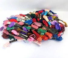 Embroidery Floss Cross Stitch Thread DMC Variety of Brands Lot of 66 Skeins New