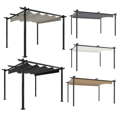 3x3 4x3m Pavillon mit Dach Partyzelt Gartenzelt Festzelt Gazebo Zelt Gartenlaube