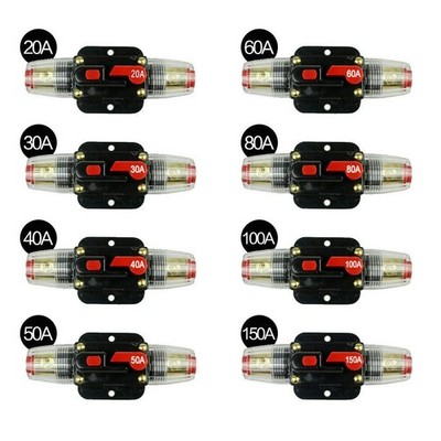 20-150A Reset Sicherungshalter Audio Leistungsschalter Für Auto KFZ DC 12 - 24V