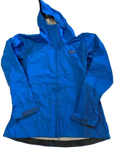 Womens PATAGONIA Blue H2NO Torrentshell 3L Rain Jacket Sz S
