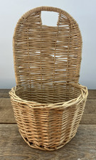 Wicker Wall Pocket Basket/Organizer 13x7