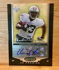 Chansi Stuckey - N.Y. Jets, 2007 U.D. Premium #104, Rookie Autograh Card, 47/225