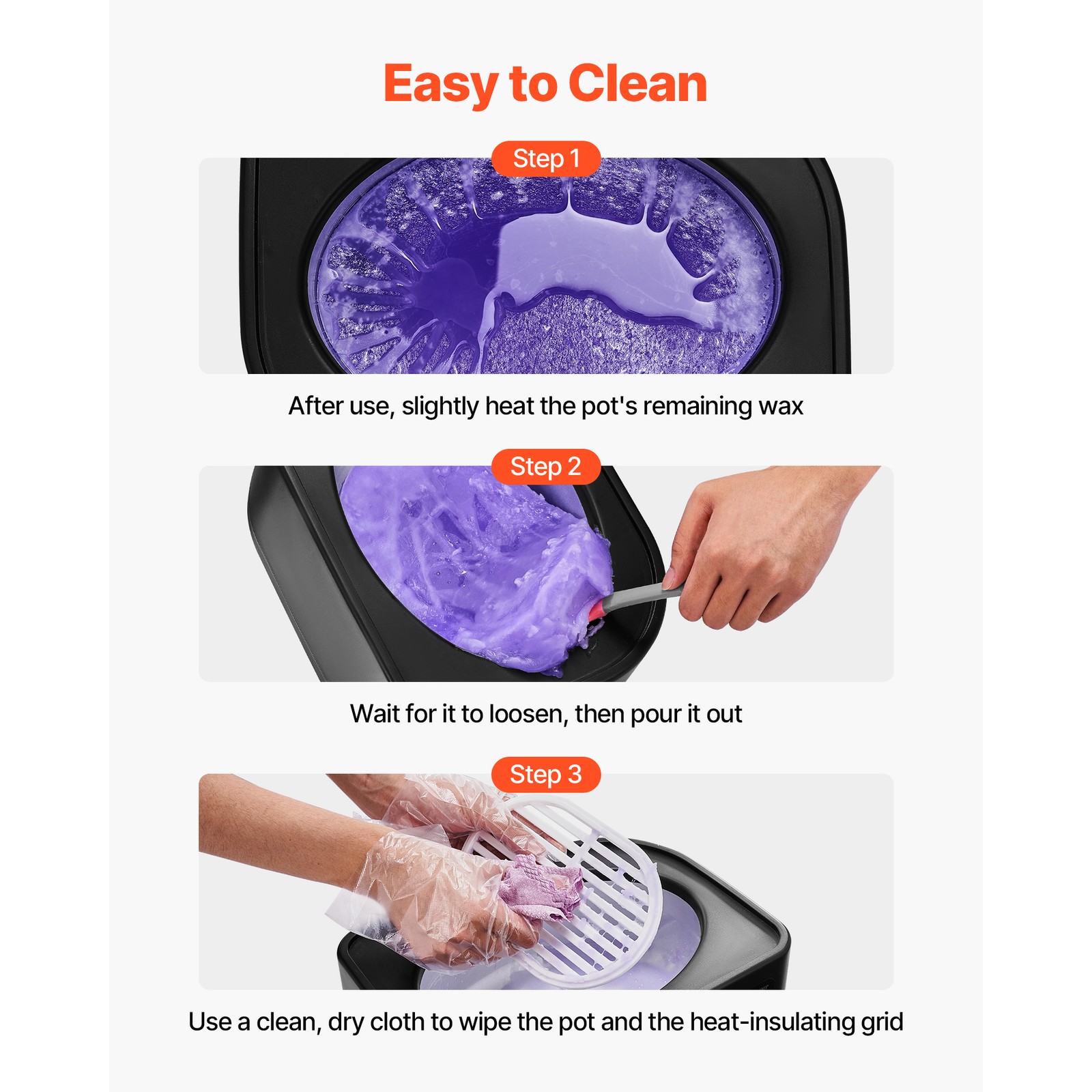 Paraffin Wax Machine for Hand Feet 3500ML Paraffin Wax Warmer 113℉-167℉