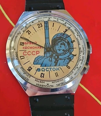 Montre De Poche Mécanique Russe CCCP Vintage - Occasion, état Correct, Fonctionne Bien