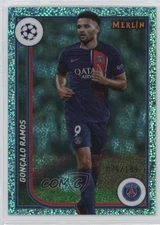 2023 Merlin UEFA Club Competitions Aqua Speckle Refractor /199 Goncalo Ramos uk2