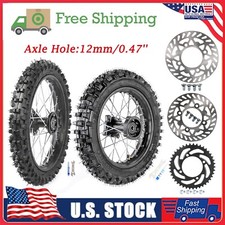 Kit de ruedas 60/100-14 80/100-12 para Dirt Pit Bike 110cc 125cc Coolster Apollo SSR
