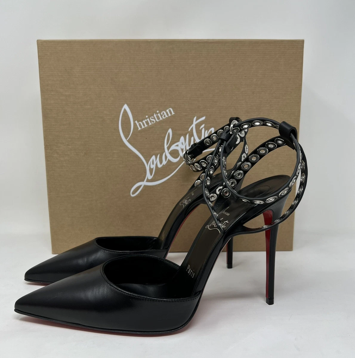 Louboutin discount black leather