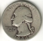 USA - 1944P - Washington ¼ $ - Silver Eagle - no mint mark - #15185RG