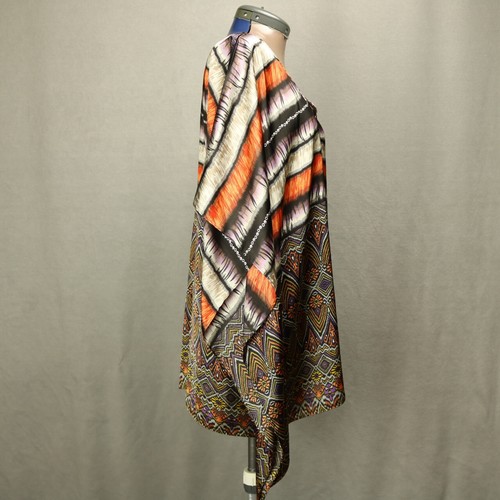 Poncho Chico's Boho a Rayas Geométrico Playa Cuello en V Multicolor S/M - Imagen 9 de 22