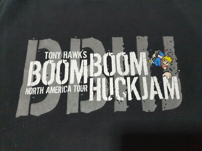 Rare Vintage 2002 Tony Hawk's BOOM BOOM HUCK JAM Shirt size