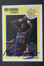 Rod Higgins Golden ST Warriors Signed 1989 Fleer #54 Autographed Basketball Card