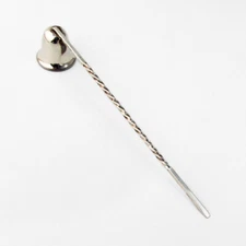 Beaded Rim Candle Snuffer Twist Handle Wax Scraper Sterling Silver 1950