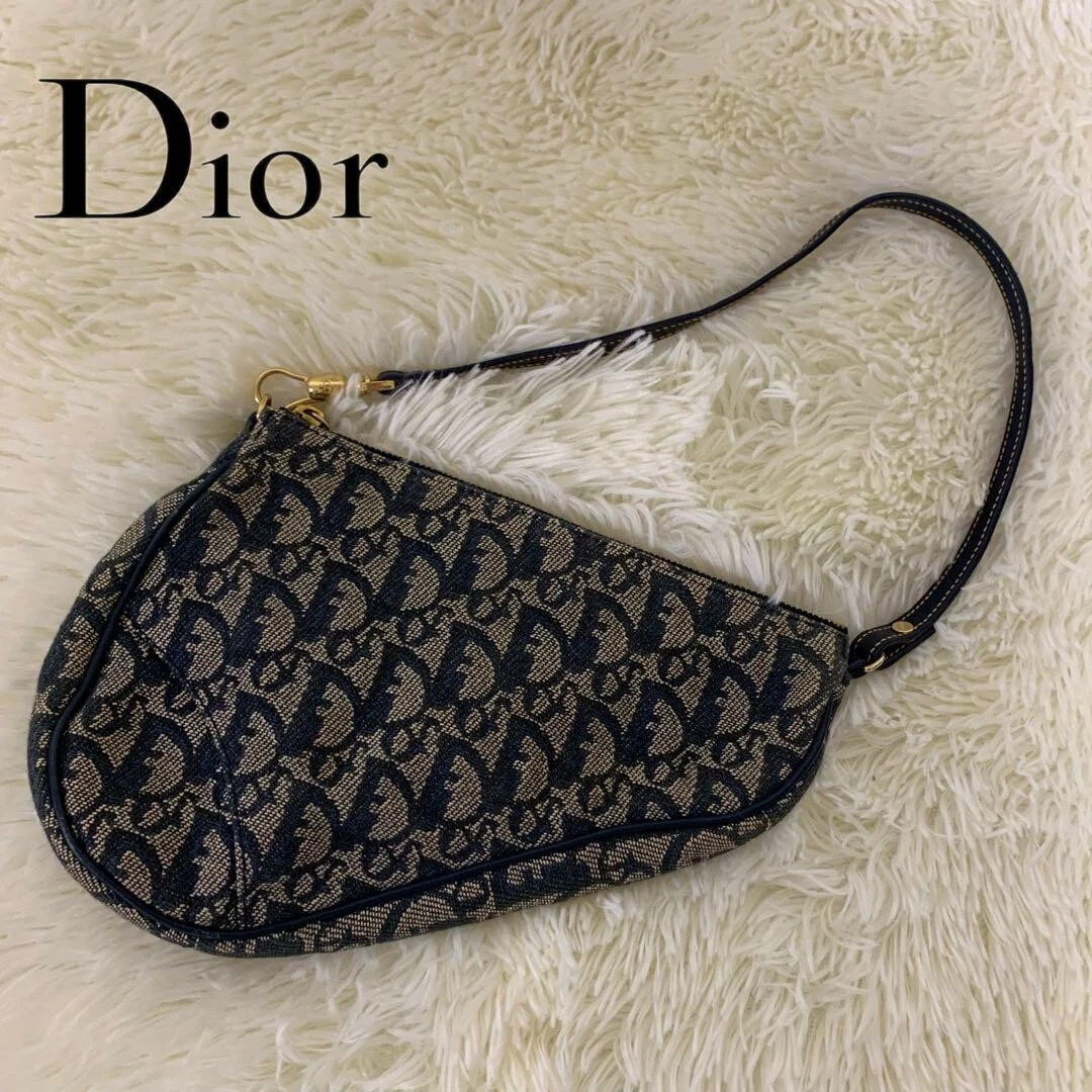 Christian Dior Leather Saddle Bag