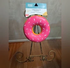 Zippy Paws ZippyTuff Donutz Squeaker Dog Toy - Strawberry 6”