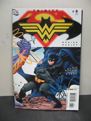 DC Comics Trinity #6 Superman Batman and Wonder Woman by Busiek Bagley VG+
