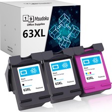 63XL Ink Cartridge For HP 63XL Office jet 4650 3830 Envy 4520 4512 4516 F6U64AN