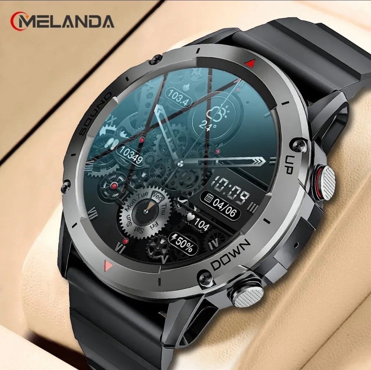 MELANDA NX9 smart watch for men, inches, waterproof, IP68 - Main Image