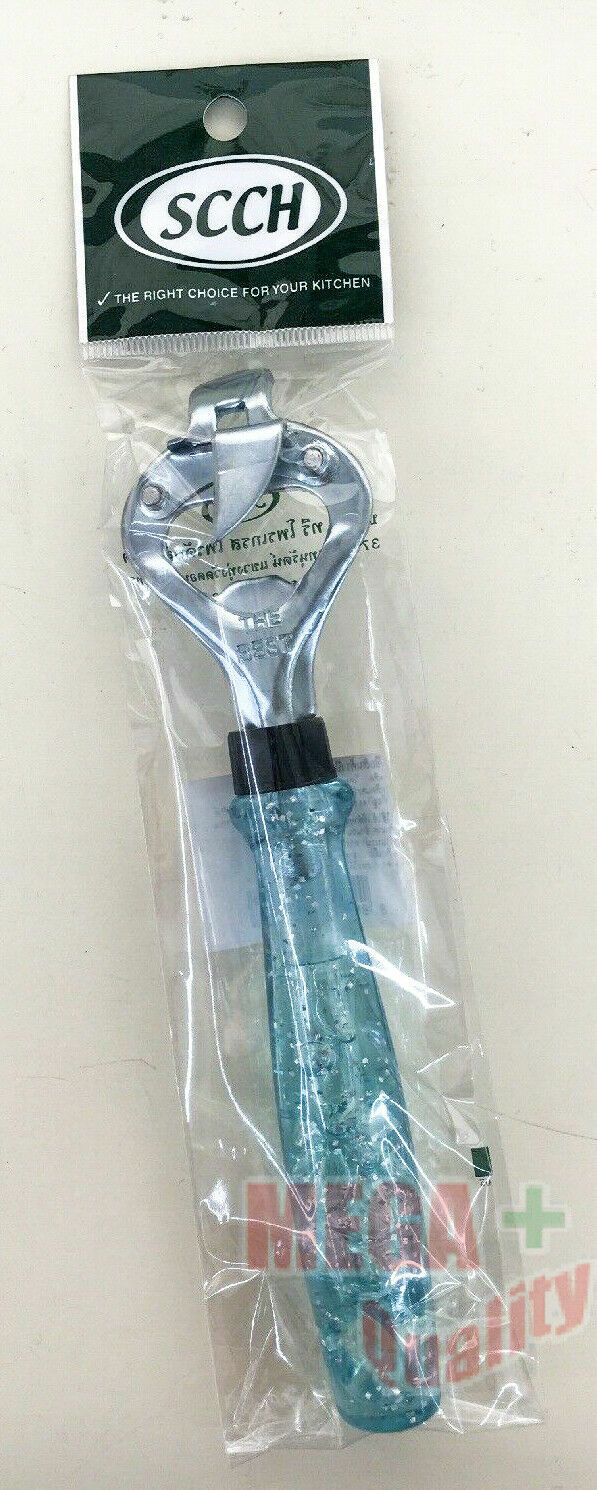 Bottle opener and can opener, stainless steel, round bubble handle-image