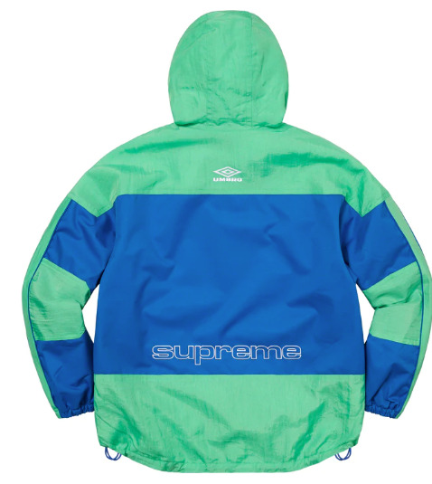 Supreme Umbro Hooded Anorak Royal Size Small Soccer Streetwear Logo Rain