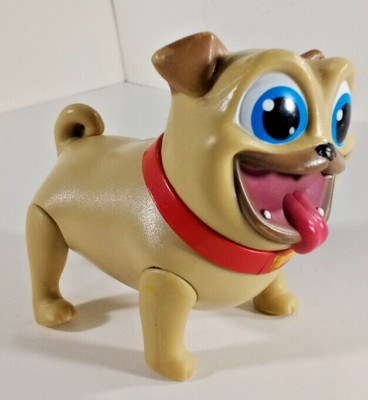 Disney  Jr Junior Rolly Pug Puppy Dog Pals 2  Figure From Sailboard Launcher