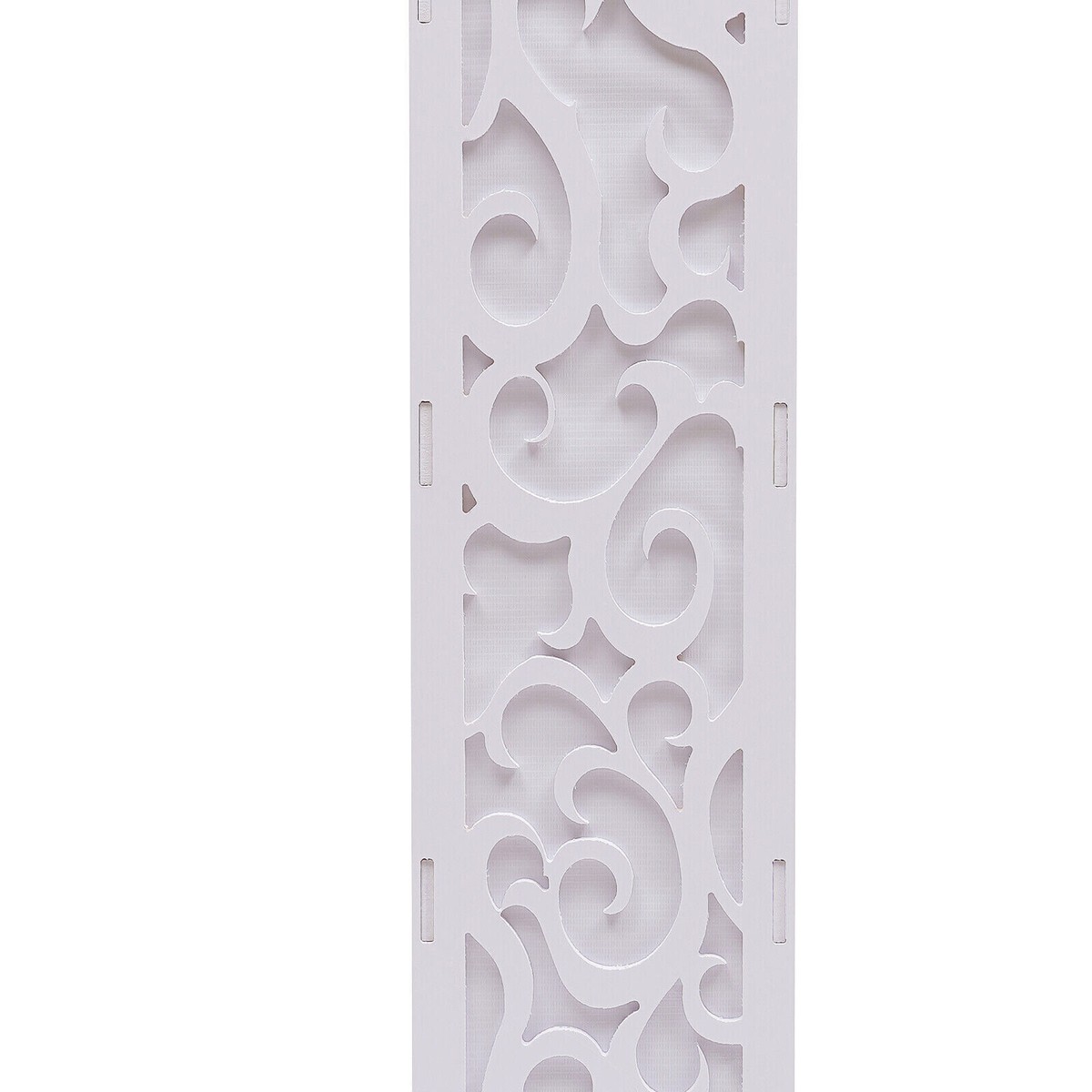 8 Pcs Tall Roman Wedding Columns With LED Lights - White Carved Cloud Pillars For Flower Displays - 47.24 Inches