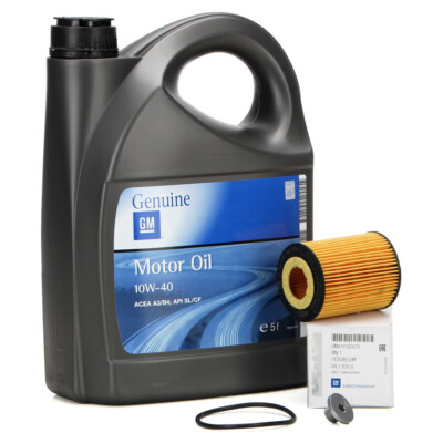 5L ORIGINAL GM Opel Motoröl Öl 10W40 + Ölfilter ASTRA G H CORSA B C D 1.0-1.4