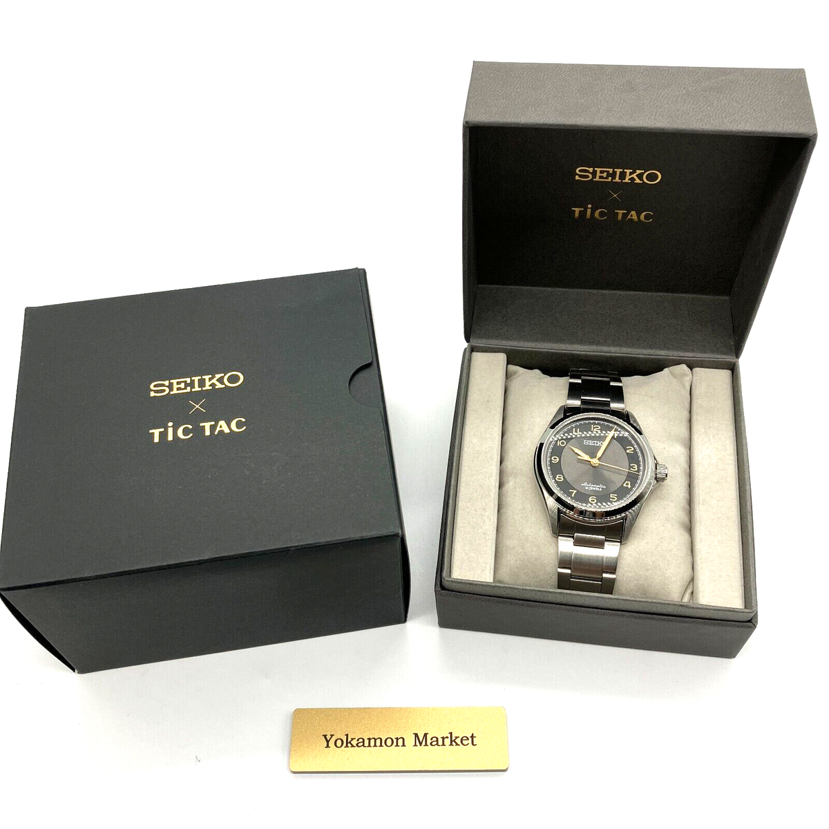 Seiko TiCTAC Men's Black Watch - SZSB026 for sale online | eBay