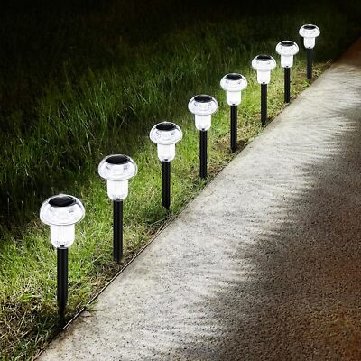 #ad 4 8x Solar Power Landscape Lights LED Garden Yard Pathway Lawn Outdoor Art Lamp $16.99