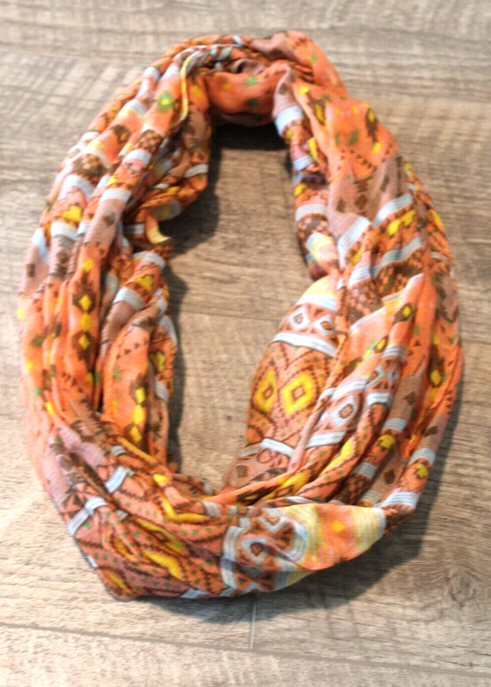 Lightweight Infinity Accent Scarf Southwestern 64… - image 7