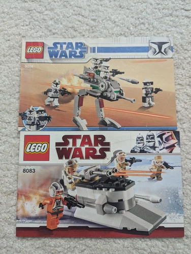 Lego Star Wars 8083 Rebel Trooper instruction manual booket 8014 clone walker