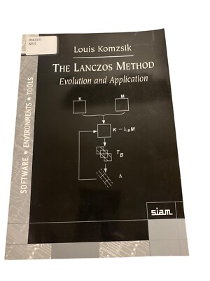 Software Environments and Tools Ser.: Lanczos Method : Evolution and Application