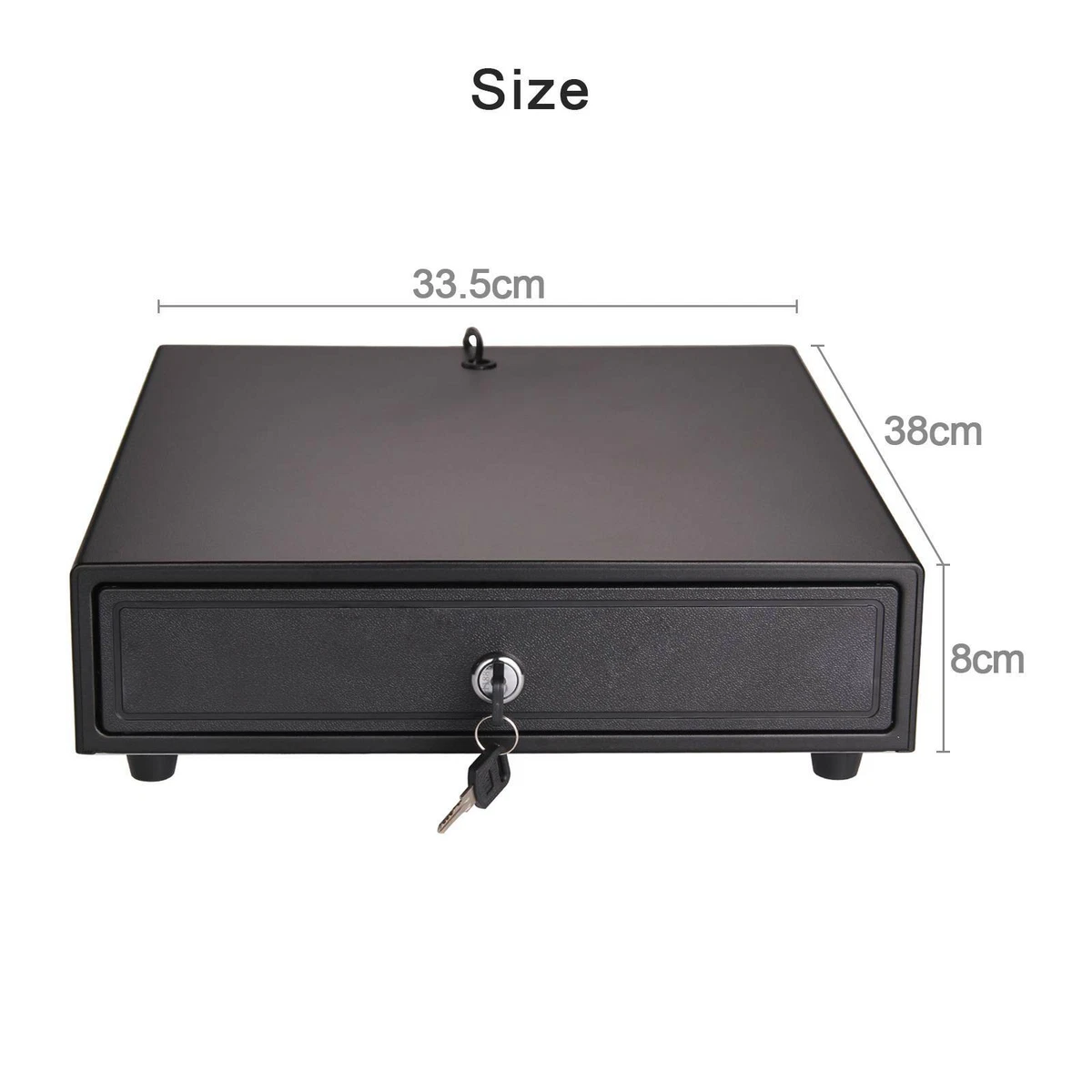 Cash clearance register size