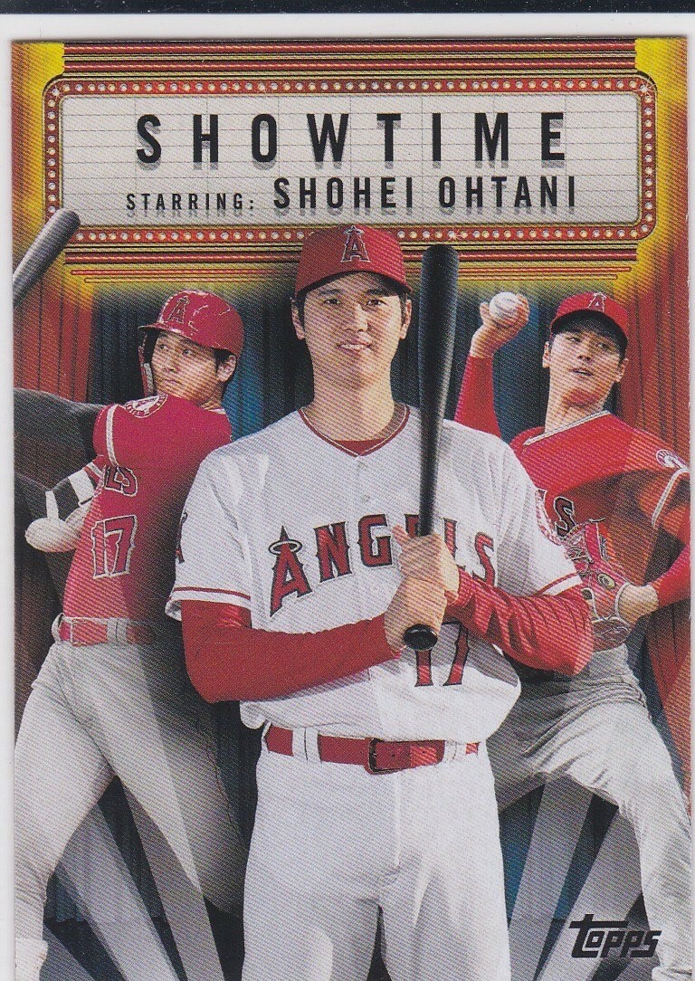 SHOHEI OHTANI Dodgers Angels SHOWTIME CARD Topps Baseball Card