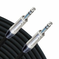 Rapco NBLC-1 1' Concert Series 1/4 TRS to 1/4 TRS Balanced Cable