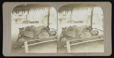 Photo:Sweet repose. How the Filipinos sleep. P. I.,Philippines 1902