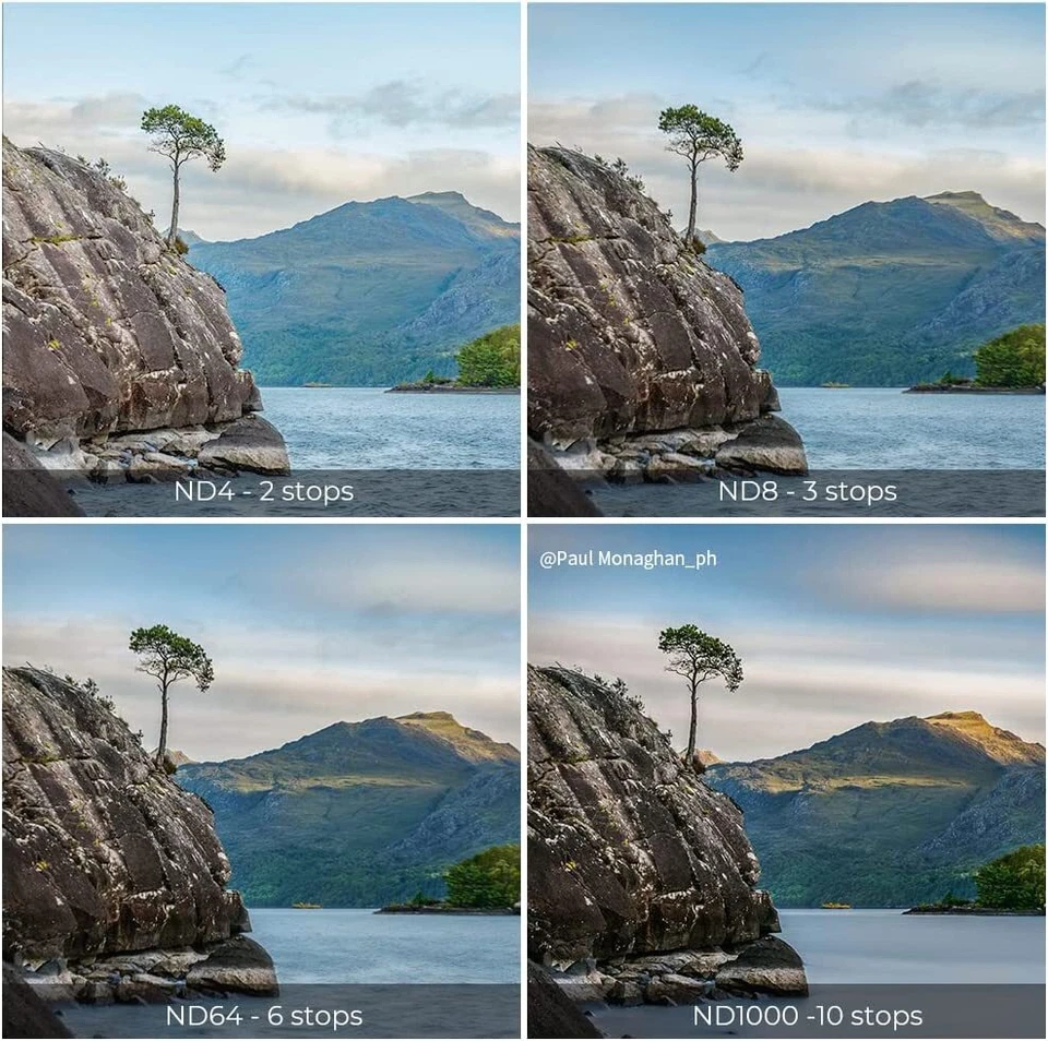 K&F Concept Fixed ND Neutral Density ND4 ND8 ND64 ND1000 Lens Filter Kit w Pouch - Image 3 of 4