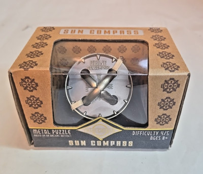 Project True Genius Sun Compass Metal Puzzle; NIB
