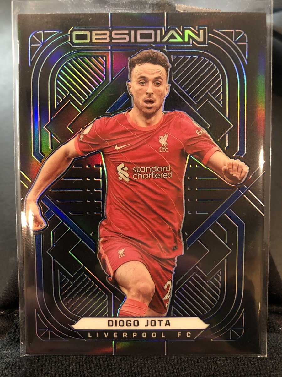 Diogo Jota 直書きオート　/10シリ 2022-23 Panini Obsidian Soccer Liverpool Dual Patch Auto