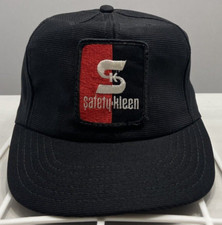 VTG Safetykleen Trucker Cap Black Red Snapback Black Red USA -Vent Holes -Gift