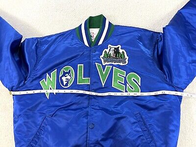 vintage timberwolves jacket