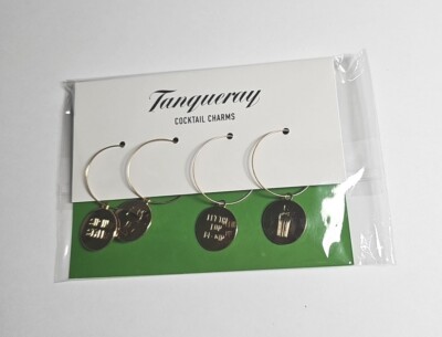 TANQUERAY Golden Cocktail Charms Stemmed Drink Glassware Wine Glass Accessory