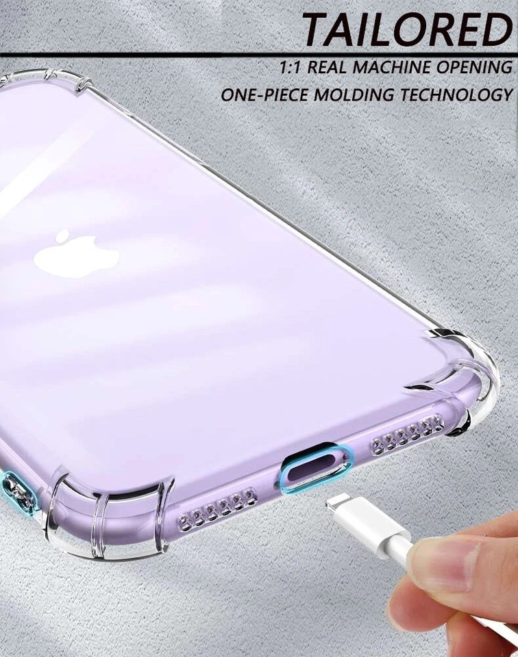 For iPhone 16 15 14 13 12 11 Pro Max XS X 8 7 SE Silicone Case Camera ...