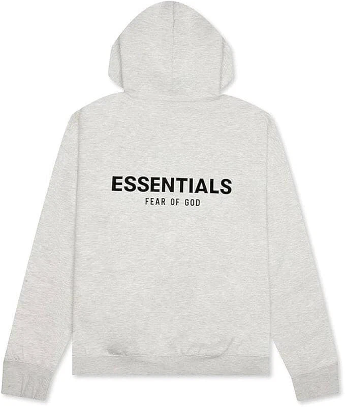 Felpa con cappuccio Fear of God Essentials Light Avena (taglia X Large)