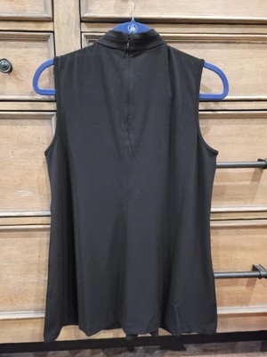 Chico's Black Label Twist Neck Top, Size Medium