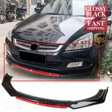 For Honda Accord 7th 2003-2007 JDM Front Bumper Lip Body Kit Spoiler Splitter